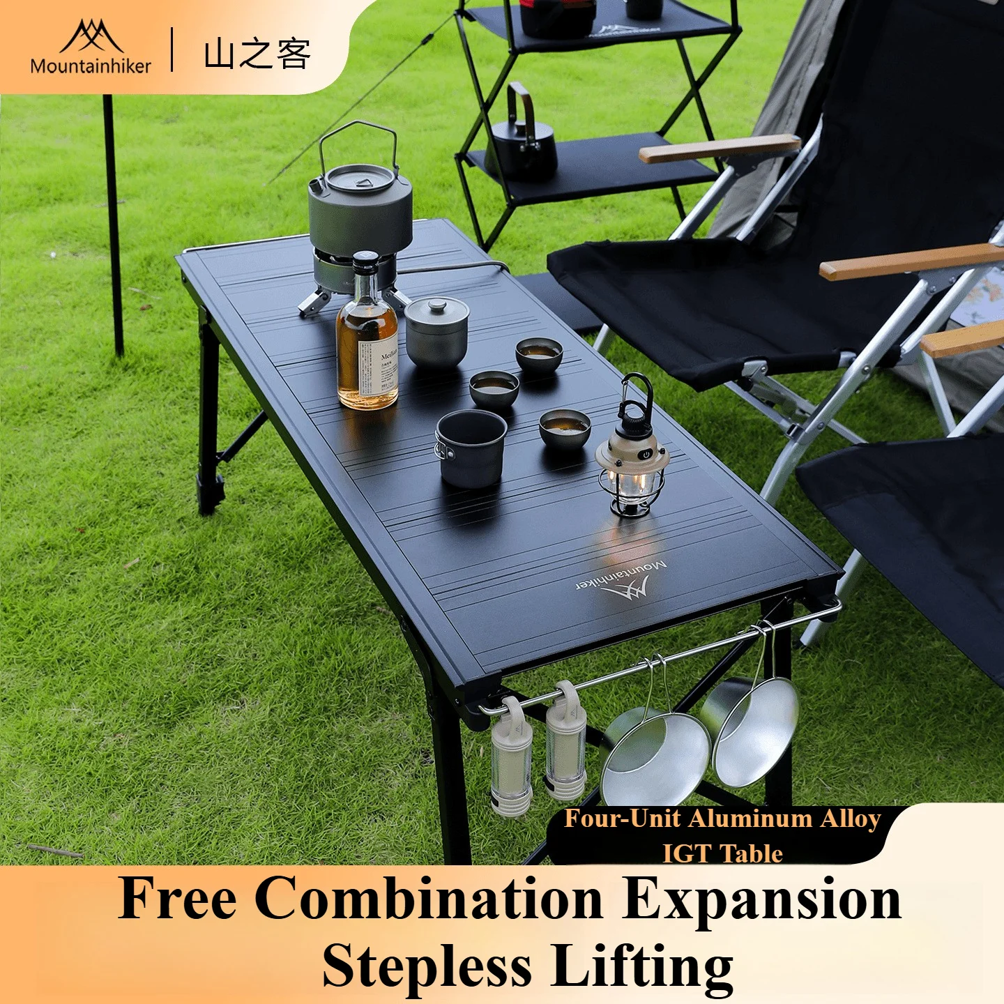 Folding Picnic Table - Mountainhiker Camping Folding Lift Removable Multi