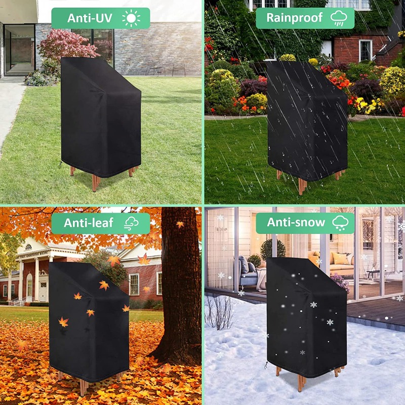 1/2/PCS Stacked Chair Dust Cov - Outdoor Furniture Covers ulasan dan harga