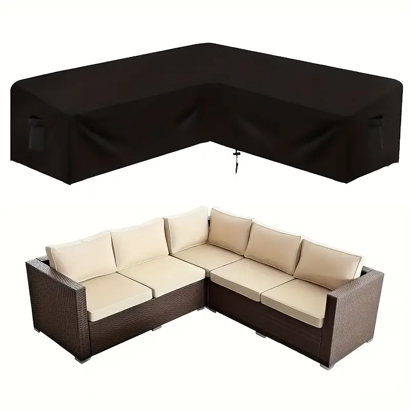 Outdoor L-shaped Furniture Cov - Outdoor Furniture Covers ulasan dan harga