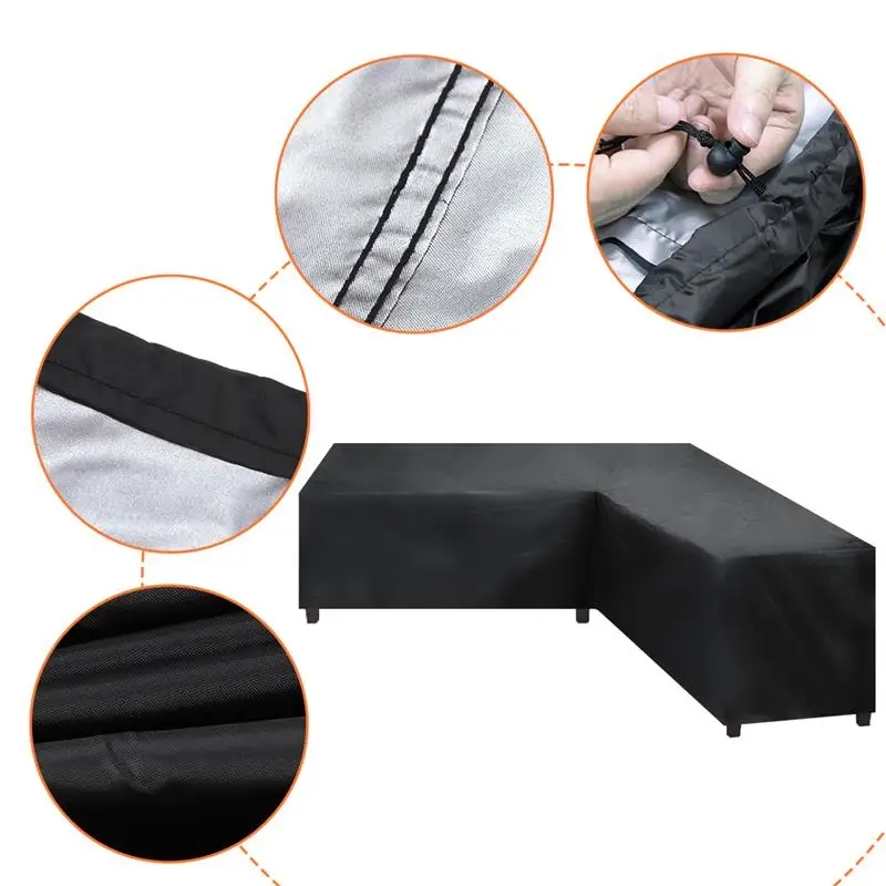 Outdoor L-shaped Furniture Cov - Outdoor Furniture Covers ulasan dan harga