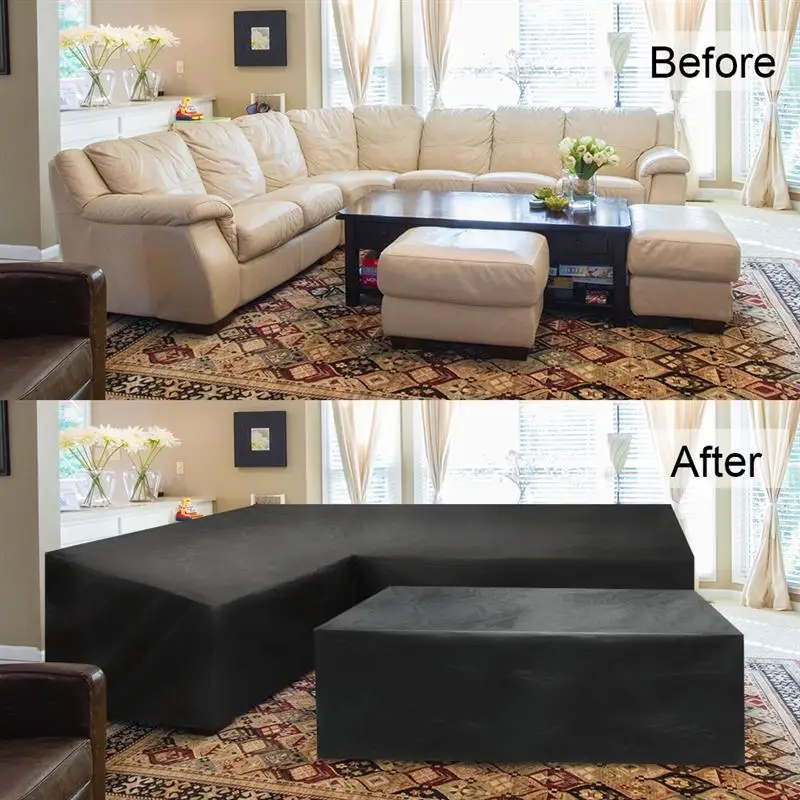 Outdoor L-shaped Furniture Cov - Outdoor Furniture Covers ulasan dan harga