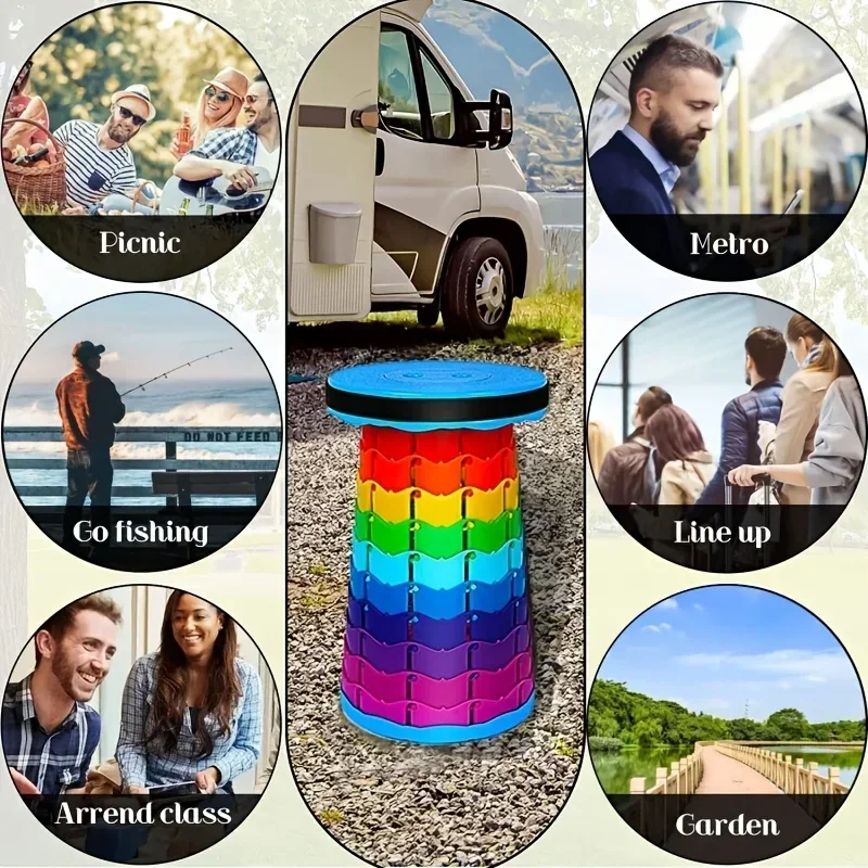 Rainbow Telescopic Camping Sto - Outdoor Furniture Modern ulasan dan harga