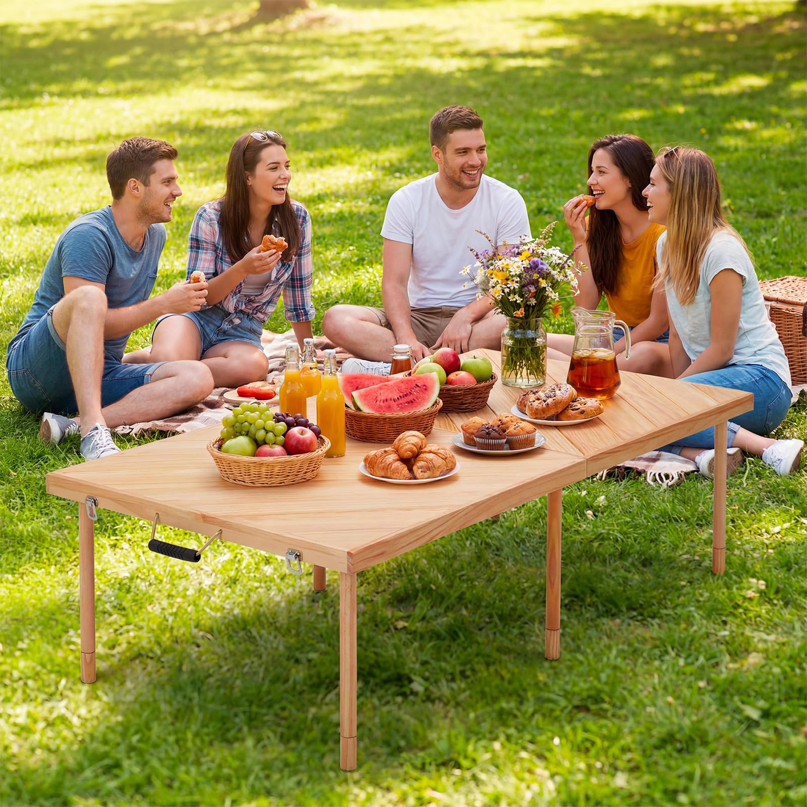 Outdoor Folding Picnic Table 6 - Folding Picnic Table ulasan dan harga
