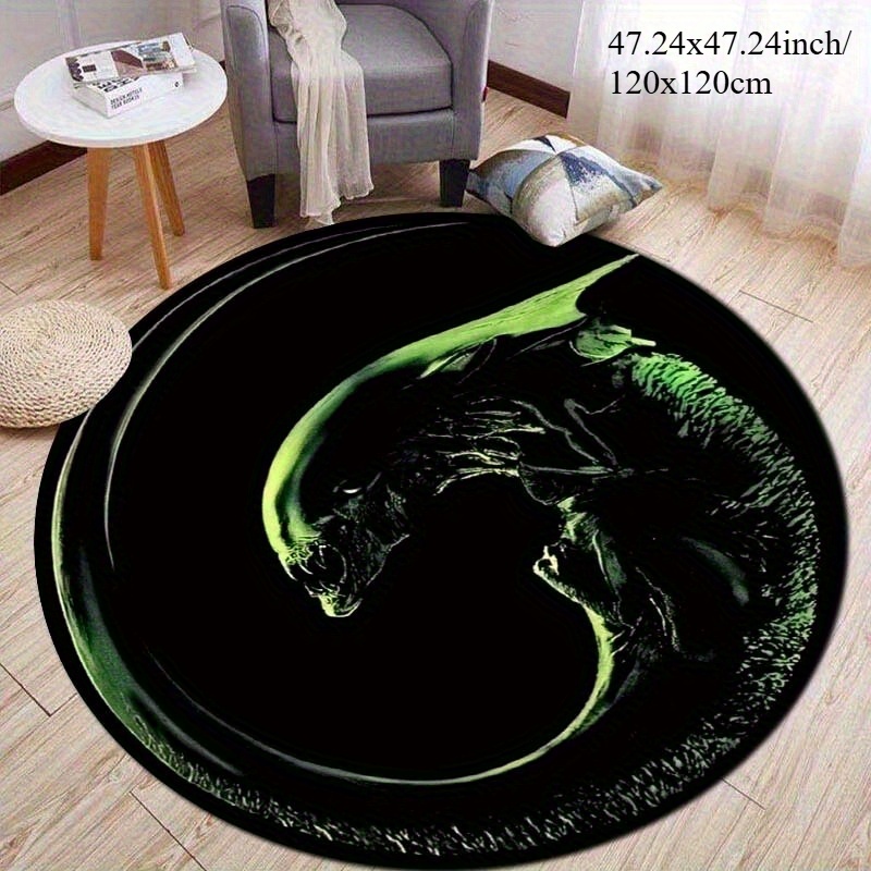 Green Dragon Round Rug Flannel - Outdoor Furniture Green ulasan dan harga