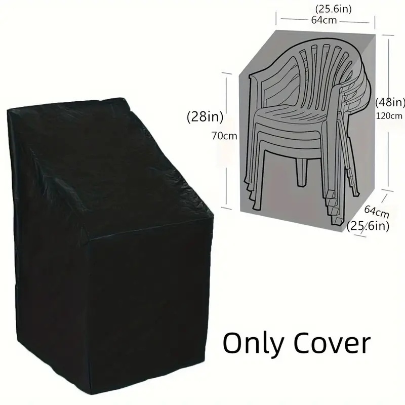 1pc Heavy-Duty Stacking Outdoo - Outdoor Furniture Covers ulasan dan harga