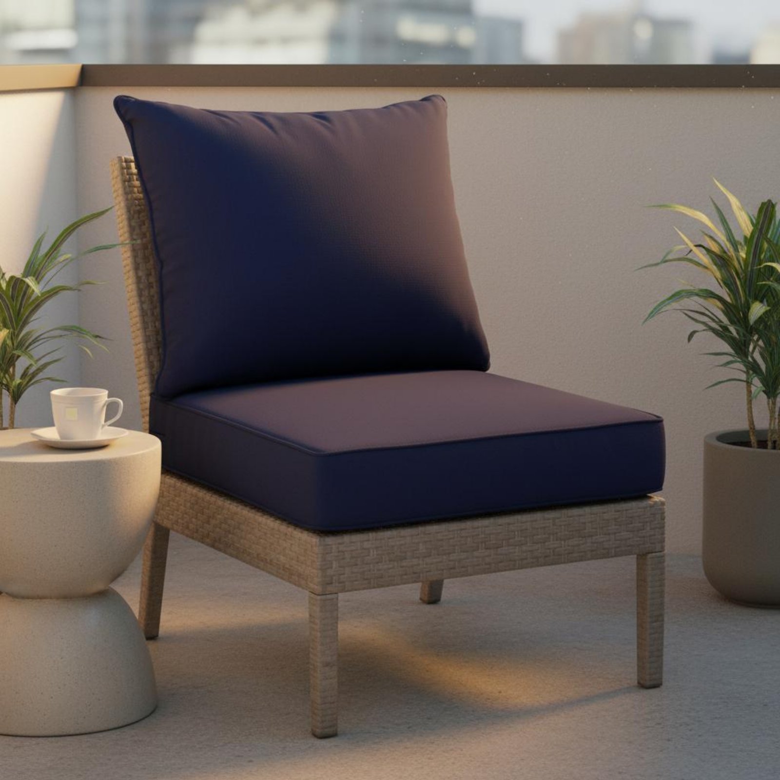 Patio Chair Pad Hidden Closure - Outdoor Furniture Modern ulasan dan harga