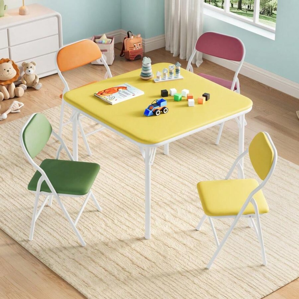 Foldable Square Table and Chai - Folding Picnic Table ulasan dan harga